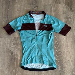 Pearl Izumi Teal and Maroon Cycling Top